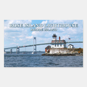 Ro, Rhode island Rektangulärt Klistermärke