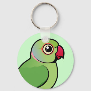 Ro-ringed parakiter nyckelring