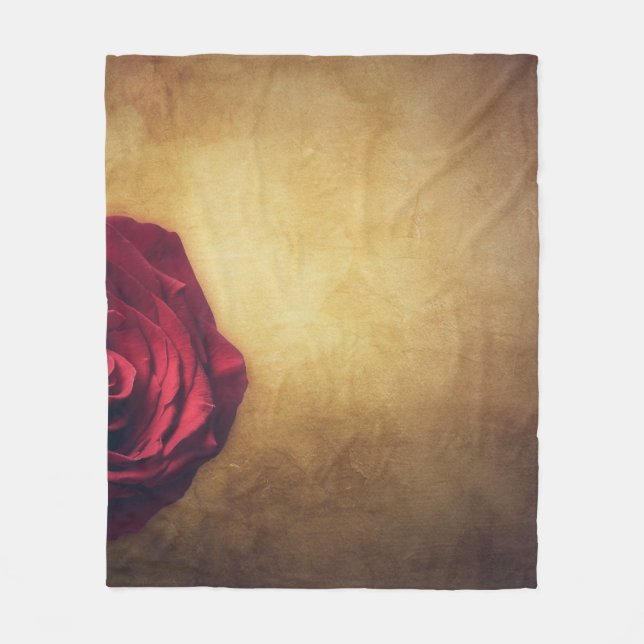 Ro ro-blommans abstrakt romantik fleecefilt (Framsidan)