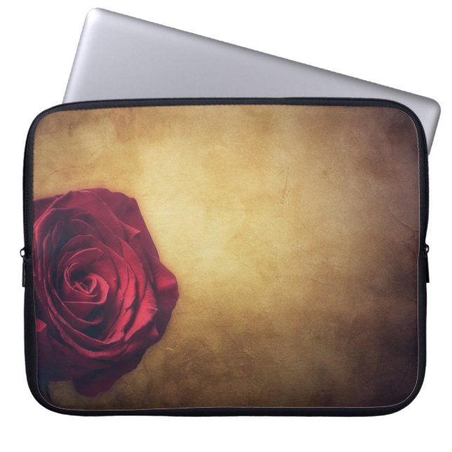 Ro ro-blommans abstrakt romantik laptop fodral (Framsidan)