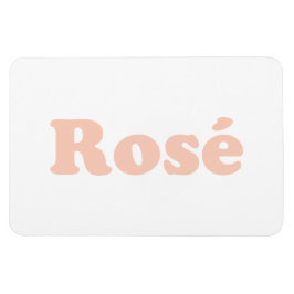 "Ro" Ro ljusa rosa brev vit Magnet