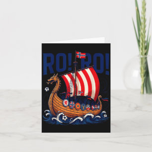 Ro ro norway viking fotbollsfan kort