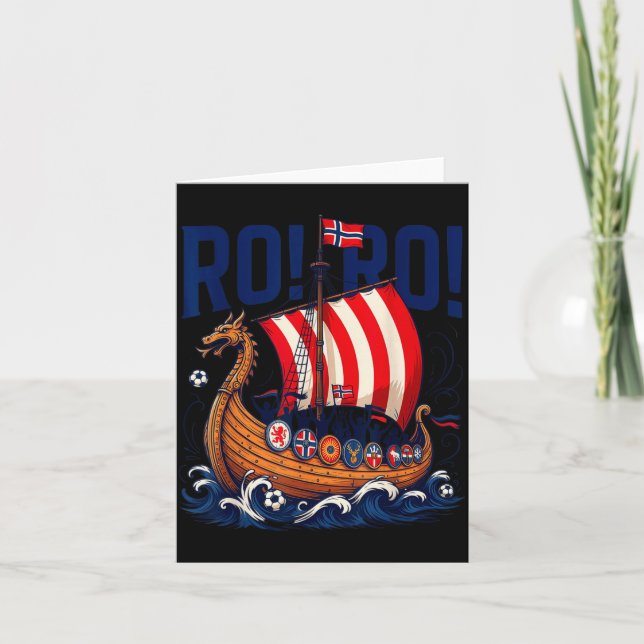 Ro ro norway viking fotbollsfan  kort (Framsida)