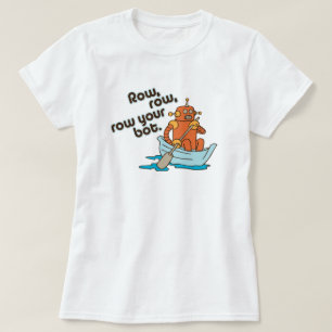 Ro, ro, ro ditt roliga ordlekt för bot tee shirt