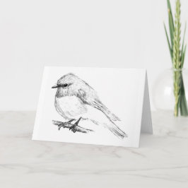 Ro Robin Blank Greeting Card Kort