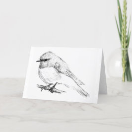 Ro Robin Blank Greeting Card Kort