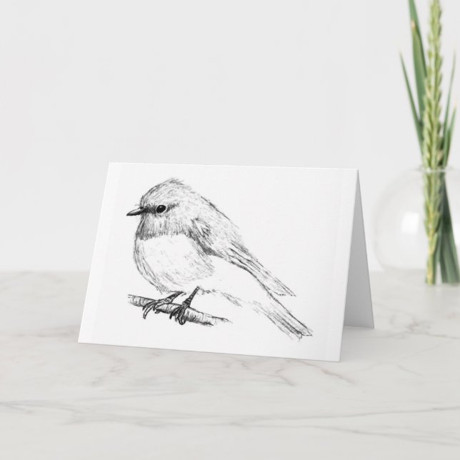 Ro Robin Blank Greeting Card Kort (Framsida)