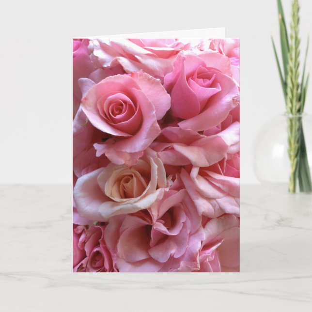 Ro rosa Alla hjärtans dag Helgkort (Framsida)