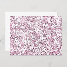 Ro Rosa Baroque Ornate Foliage Vykort