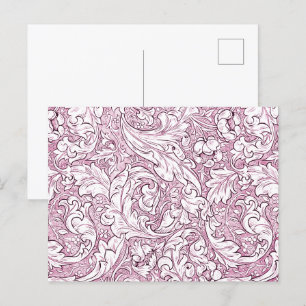 Ro Rosa Baroque Ornate Foliage Vykort