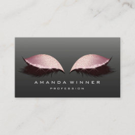 Ro Rosa Black Lash Exention Makeup Glitter Tidsbeställning Kort