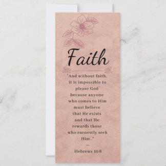Ro Rosa Blommigt Elegant Bible - Faith - Bookmark