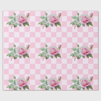 Ro Rosa Blooms Wrapping Papper Presentpapper