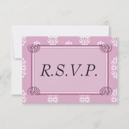 Ro Rosa Damask Wedding OSA Kort