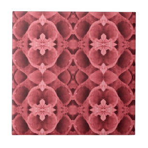 Ro rosa djupa geometriska konst kakelplatta