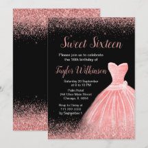 Ro Rosa Dress Faux Glitter Sweet 16 Birthday