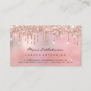 Ro Rosa Dricker Glitter Eyelash Aeftercare Makeup Visitkort