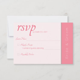 Ro Rosa för Eleganten  Modern Bröllop OSA Kort