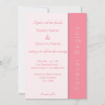 Ro Rosa Forever börjar helt enkelt Elegant bröllop