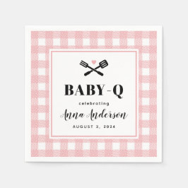 Ro Rosa Gingham Play Baby Q Shower Pappersservett