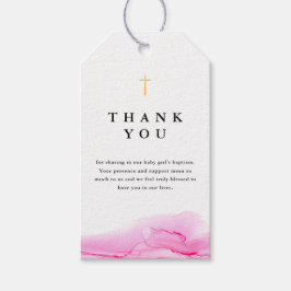 Ro Rosa Girl Girl Baptism Christening Tack Presentetikett