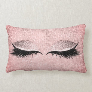 Ro Rosa  Glitter Black Glam Makeup Sequin Lumbarkudde