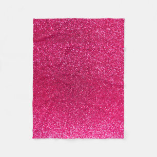Ro rosa glitter fleecefilt