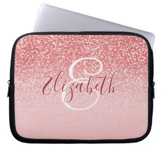 Ro Rosa Glitter Monogram Laptop Fodral