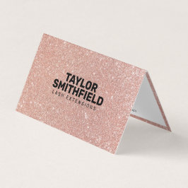 Ro Rosa Glitter, Trendig Nagel Visitkort