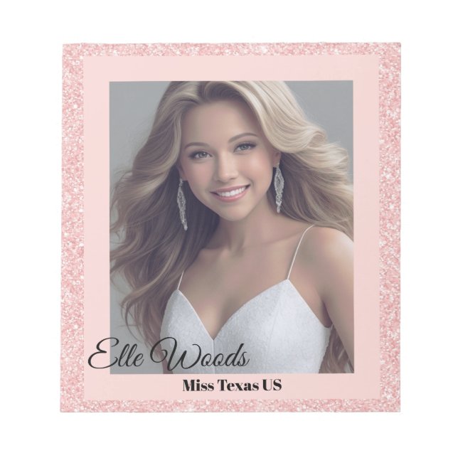 Ro Rosa Glitz Autograf Pad Anteckningsblock (Framsida)