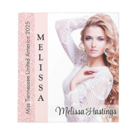 Ro Rosa Glitz Skönhetstävling Autograf Small Antec Anteckningsblock