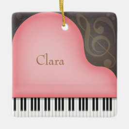 Ro Rosa Grand Piano Charming Musical Keepsaké Julgransprydnad Keramik