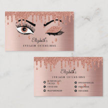 Ro Rosa Guld Eyelash Drickning Glitter