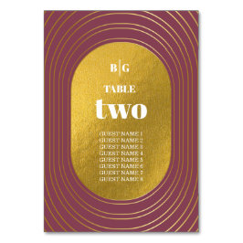 Ro Rosa & Guld Modern minimalistisk Arch Bröllop Bordsnummer