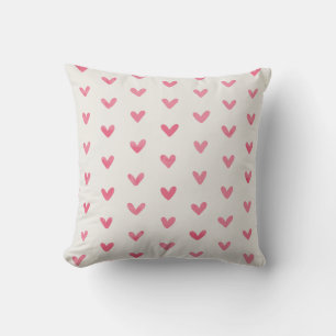 Ro Rosa Kärlek Hearts OffWhite Kudde