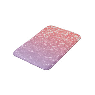 Ro rosa lila lavender faux sparkles glitter badrumsmatta