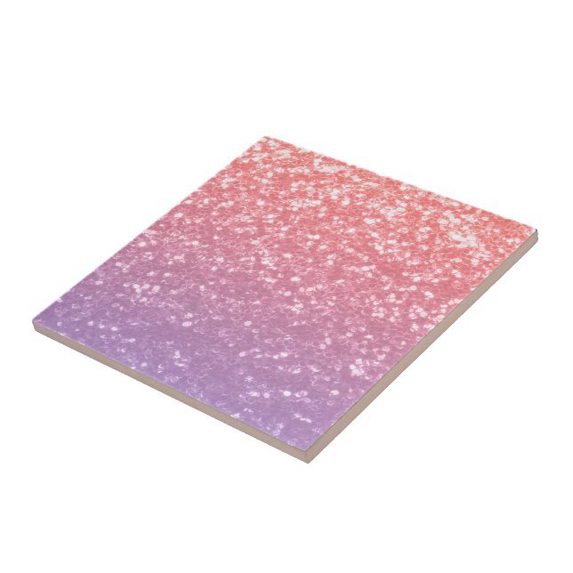 Ro rosa lila lavender faux sparkles glitter kakelplatta (Sidan)