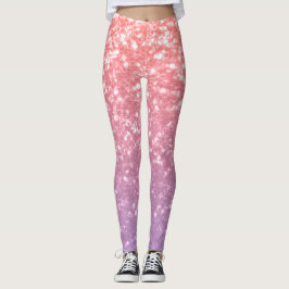 Ro rosa lila lavender faux sparkles glitter leggings