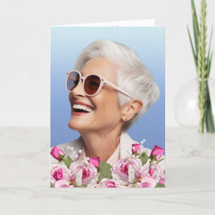 Ro Rosa Lily Photo Keepsaké-begraverprogrammet Program