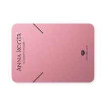 Ro Rosa Logotyp Necklace Earrings Visning Card