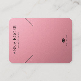 Ro Rosa Logotyp Necklace Earrings Visning Card