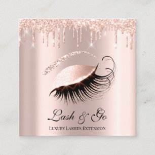 Ro Rosa Makeup Artist Lash Extension Drives  Fyrkantigt Visitkort