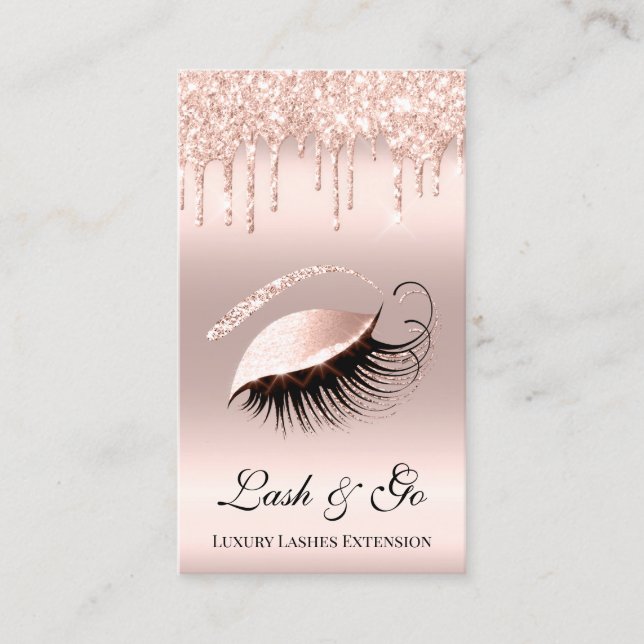 Ro Rosa Makeup Artist Lash Extension Drives  Visitkort (Framsida)