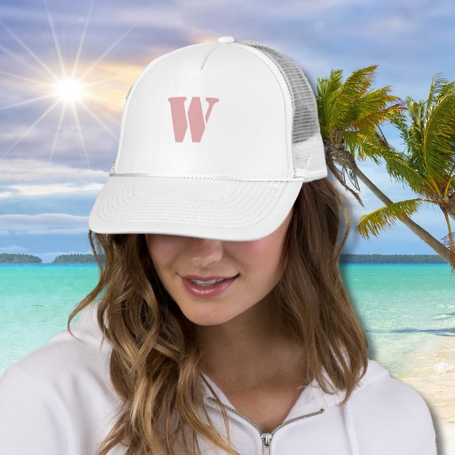  Ro Rosa Minimalist Family Monogram Brev Keps (Skapare uppladdad)