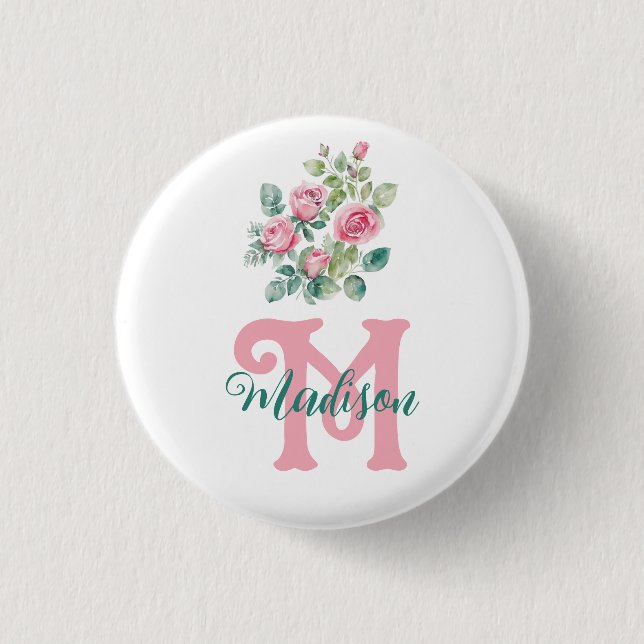 Ro Rosa Monogram Knapp (Framsida)