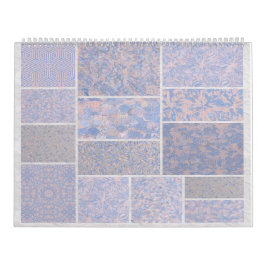 Ro Rosa och ljusblå blått Kalender