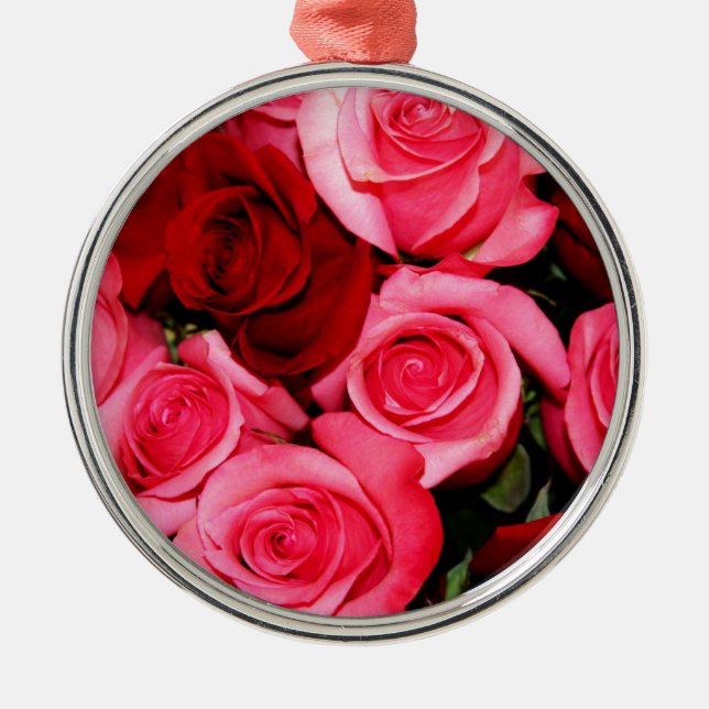 Ro, Rosa och röd Julgransprydnad Metall (Framsidan)