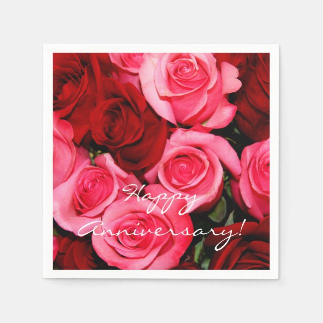 Ro, Rosa och rödPappra blöjor Pappersservett (Framsidan)