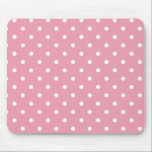 Ro Rosa Polka Dot Mousepad Musmatta<br><div class="desc">En vacker skugga av rosa som bara har ett rosenfärgat färg till den skapar den till mörk för ljusare,  ljusare namn.     Vissa av produkterna innehåller även matchande ro och vitt polka dots.    De är ett tomt redo för text eller bild.</div>