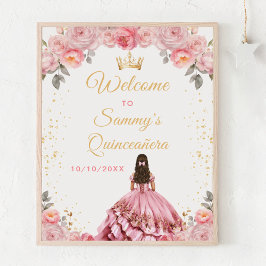 Ro Rosa Princess Quinceañera Välkommen Poster